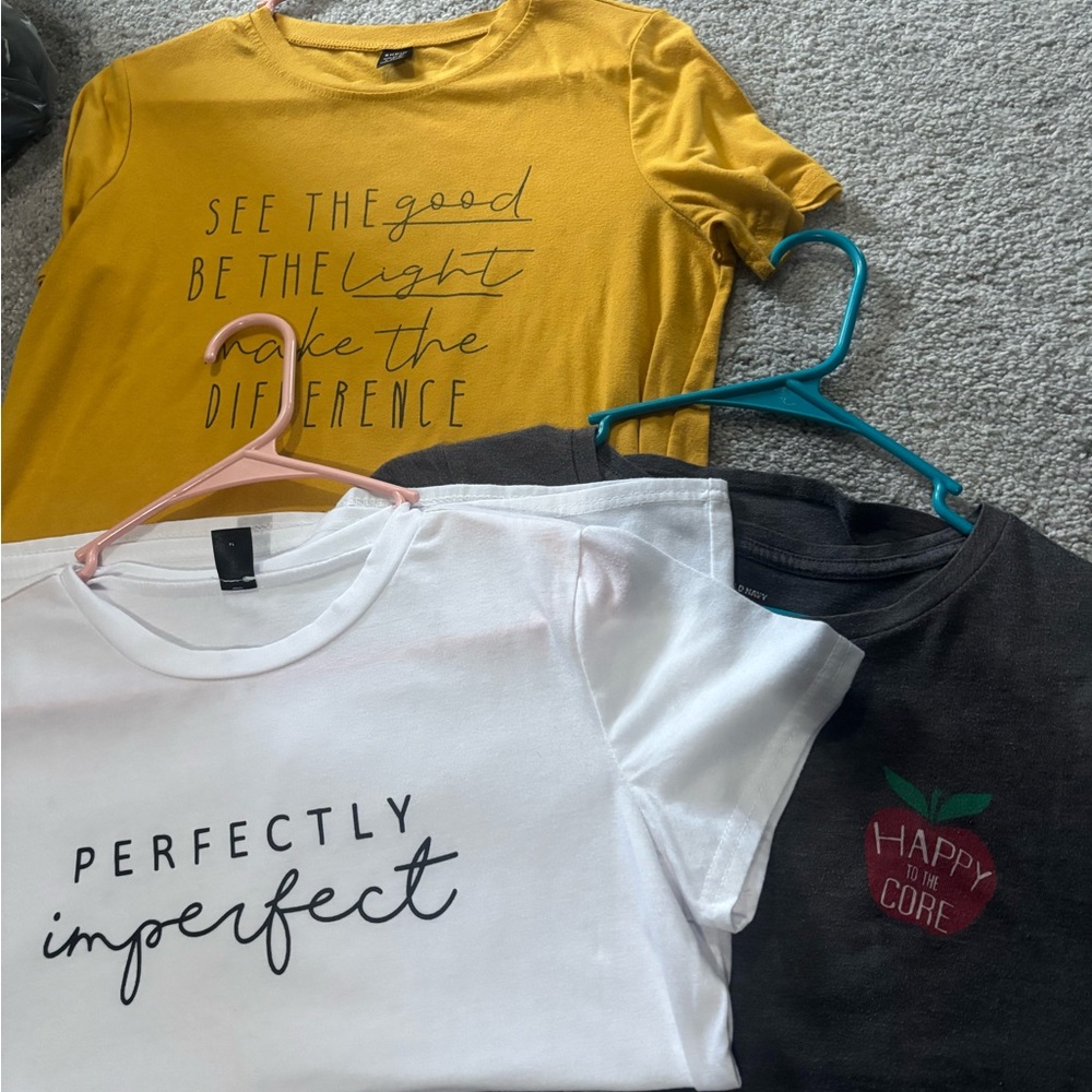 Yellow and White Kids Graphic Tees
